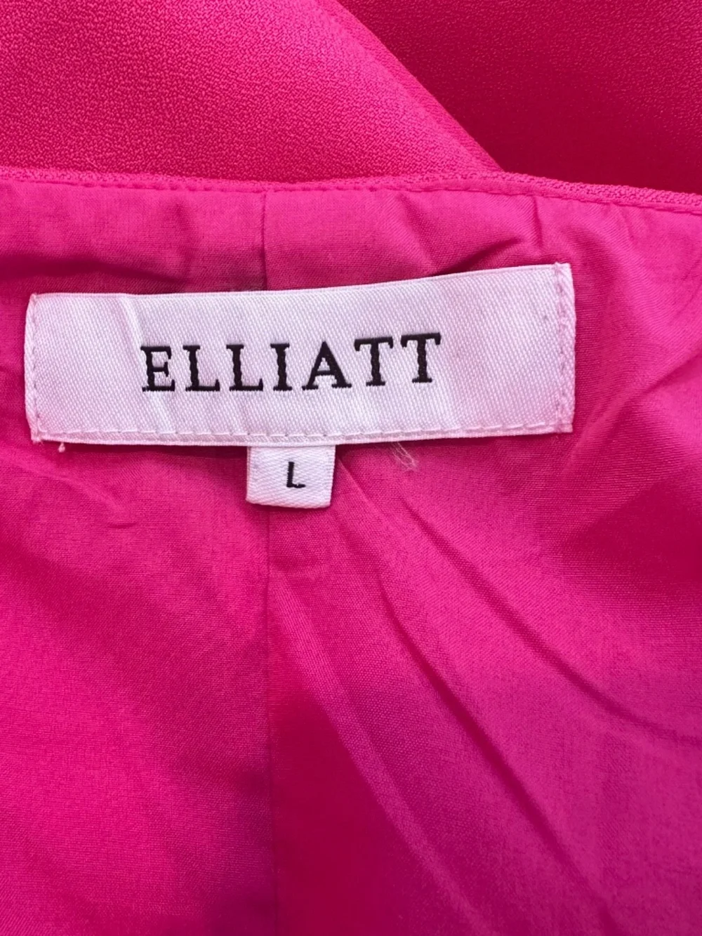 Elliatt Convergence Ruffle One-Shoulder Sheath Minidress Pink Size Large Formal - Picture 4 of 9